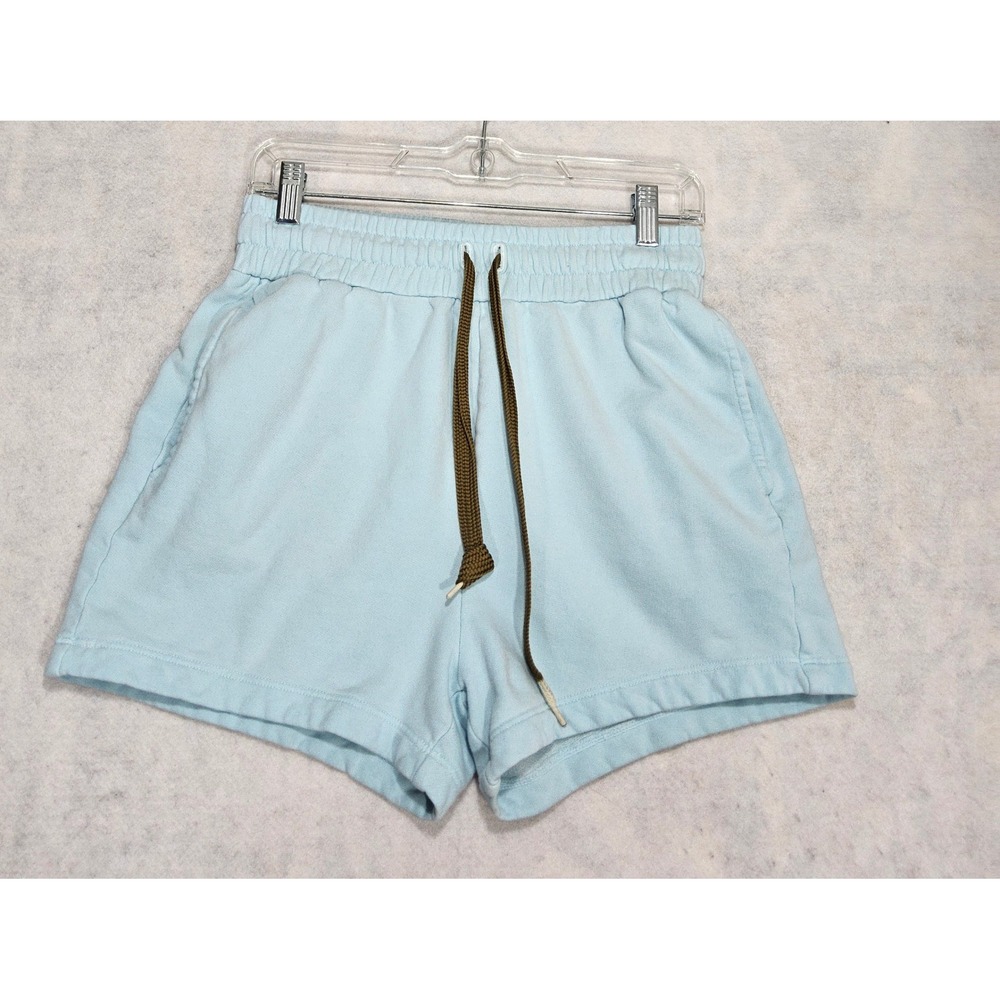 MOTHER Shorts S 4 6 MOVE IT The Knockout High Rise Light Blue Athletic Pull On